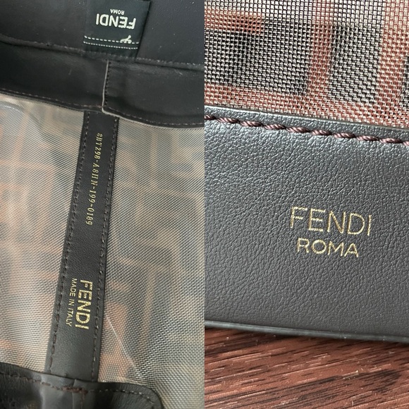 AUTHENTIC FENDI MON TRESOR BROWN BUCKET BAG IN ZUCCA MESH RETAIL 2,490$ - Picture 14 of 17